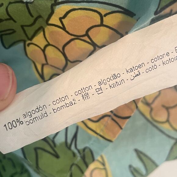 Zara Pineapple Cropped Top & Shorts Set Womens Small & Medium Tropical Beachy - Picture 11 of 16